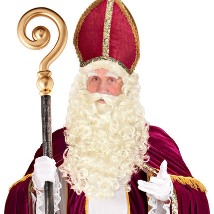 Widmann SRL Sinterklaas of Kerstman baard en pruik