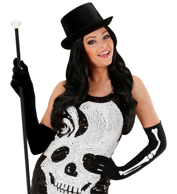 Widmann SRL Skelet handschoenen met botten lang