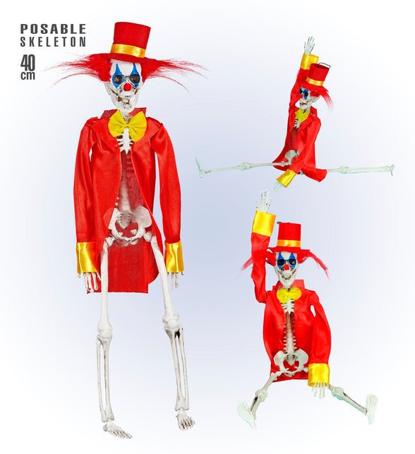Widmann SRL Skelet horror clown 40cm