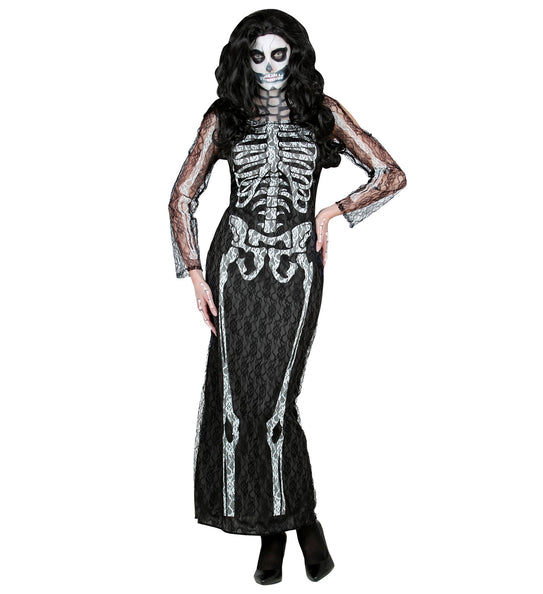 Widmann SRL Skelet jurk lang met kant