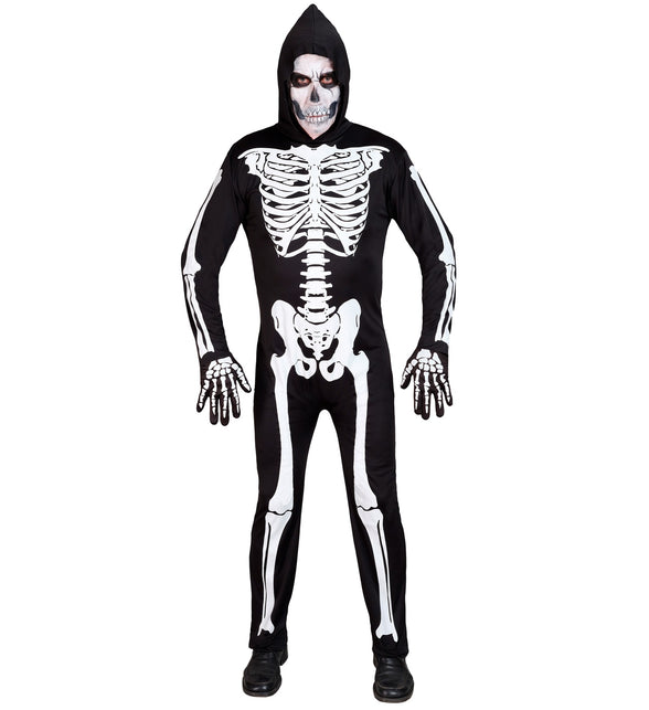 Widmann SRL Skelet kostuum volwassenen zwart/wit