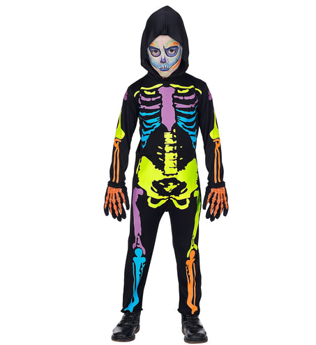 Widmann SRL Skelet pak kleurrijk kinderen