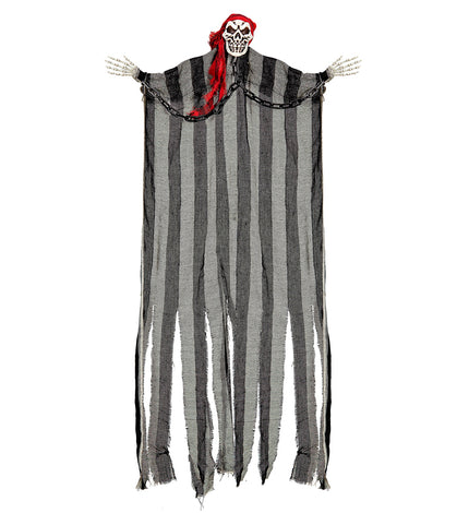Widmann SRL Skelet Piraat Met Ketens decoratie 92cm