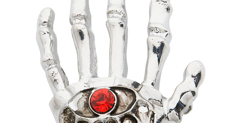 Widmann SRL Skelethand broche sieraden met robijn