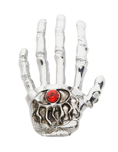 Widmann SRL Skelethand broche sieraden met robijn