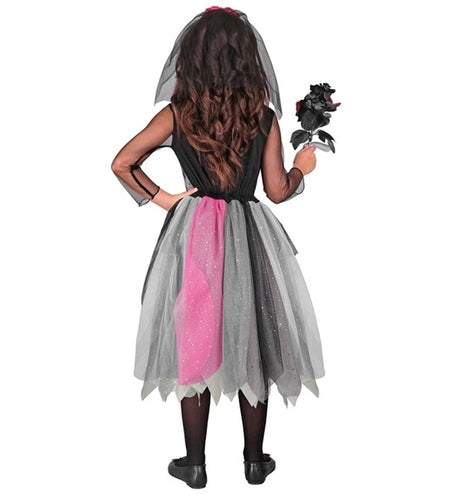 Widmann SRL Skeletjurk met rozen kostuum Jenu kind