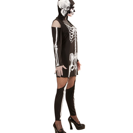Widmann SRL Skeletjurk met schedel voor dames
