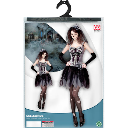 Widmann SRL Skeletjurkje ballerina zwart