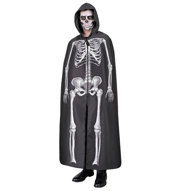 Widmann SRL Skeleton cape met capuchon zwart