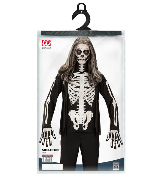 Widmann SRL Skeleton shirt voor Halloween