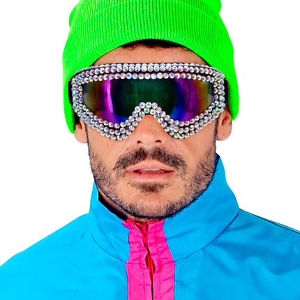 Widmann SRL Skibril met strass steentjes