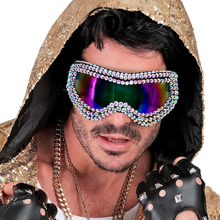 Widmann SRL Skibril met strass steentjes