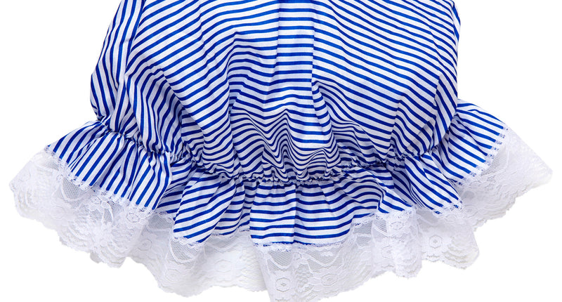 Widmann SRL Slaapmuts blauw wit gestreept