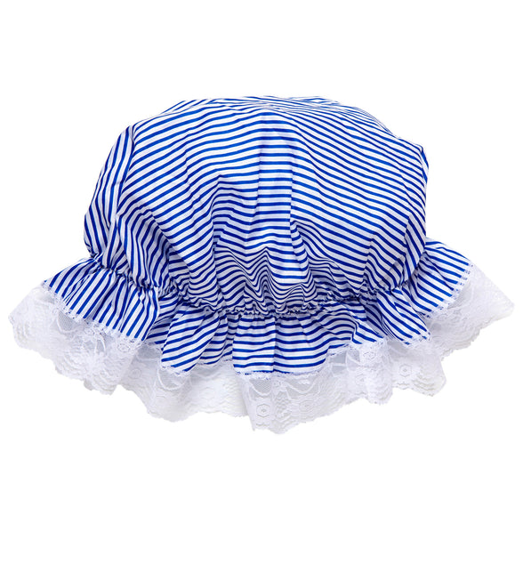 Widmann SRL Slaapmuts blauw wit gestreept