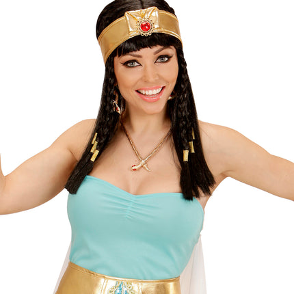 Widmann SRL Slangen halsketting met rode oogjes