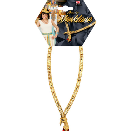 Widmann SRL Slangen halsketting met rode oogjes