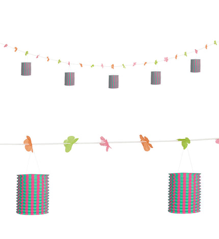 Widmann SRL Slinger hawaii met lantaarntjes