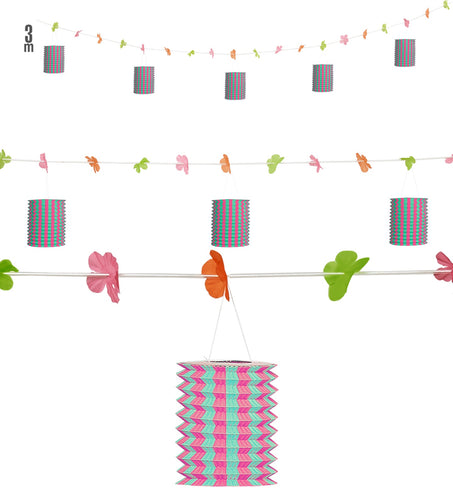 Widmann SRL Slinger hawaii met lantaarntjes