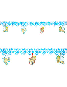 Widmann SRL Slinger met blauwe hartjes voor geboorte