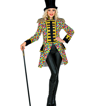 Widmann SRL Slipjas Clown carnaval meerkleurig dames