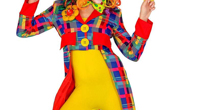 Widmann SRL Slipjas clown geruit multi dames