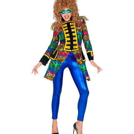 Widmann SRL Slipjas disco zebra jaren 80 dames