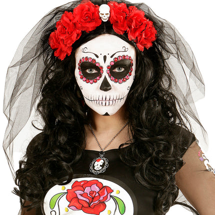 Widmann SRL Sluier met rode rozen