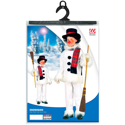 Widmann SRL Sneeuwpop pak Kind Flanel & Plushe