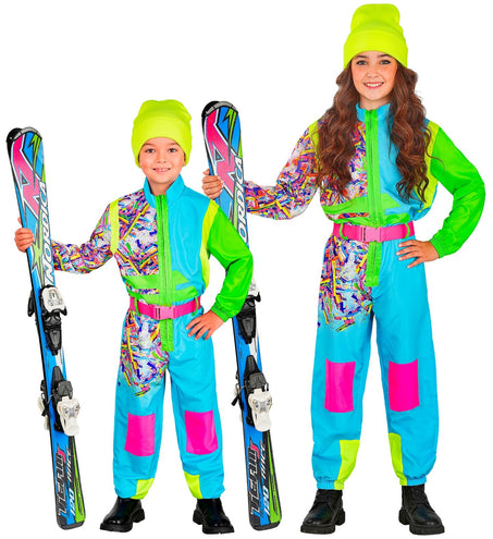 Widmann SRL Snowboarder pak azuur-groen kinderen