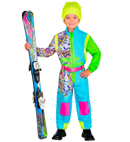 Widmann SRL Snowboarder pak azuur-groen kinderen