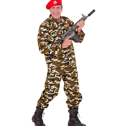 Widmann SRL Soldaat kostuum Leger pak Bart heren