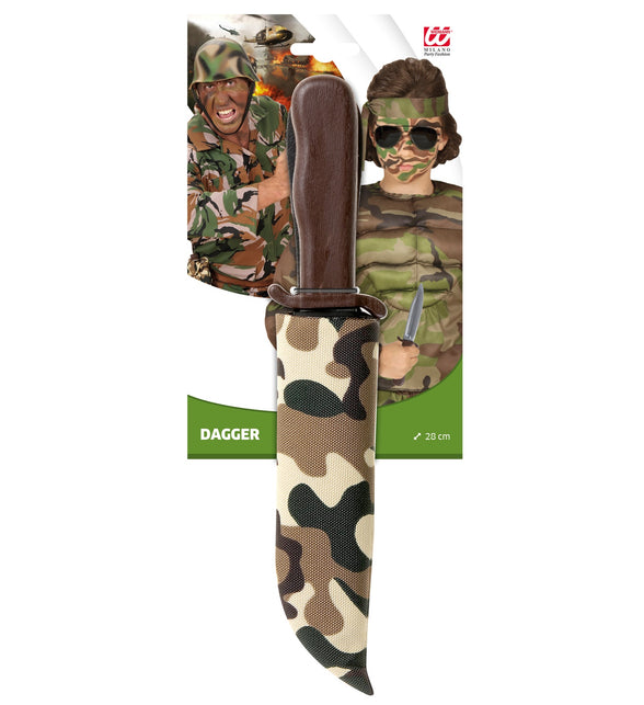 Widmann SRL Soldaten dolk in camouflage schede