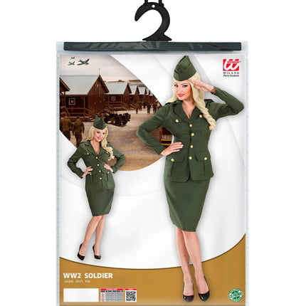 Widmann SRL Soldaten pak legermeisje Daphne
