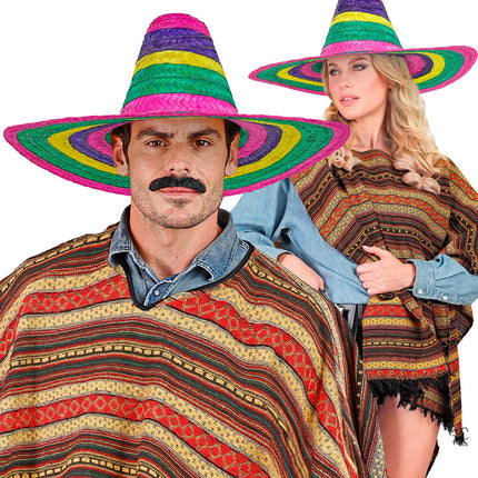 Widmann SRL Sombrero 50cm veelkleurig Annie