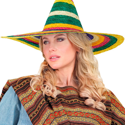 Widmann SRL Sombrero 50cm veelkleurig Hannie