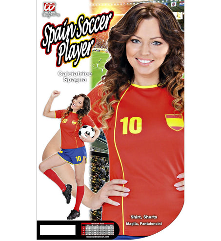 Widmann SRL Spanje voetbal kostuum dames