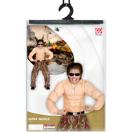 Widmann SRL Spierballen shirt dikmaak spierbundel kind