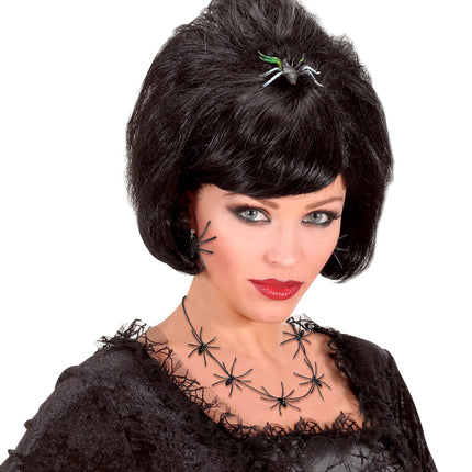 Widmann SRL Spin oorbellen zwart heks