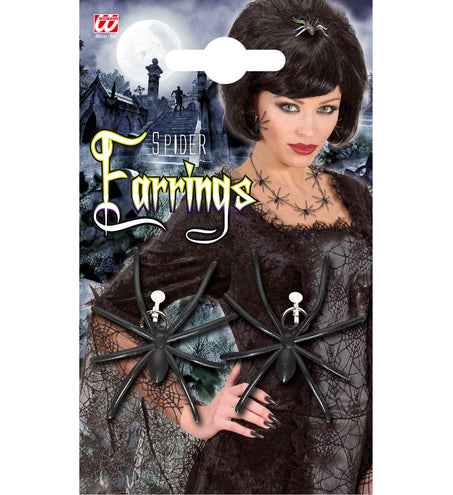 Widmann SRL Spin oorbellen zwart heks