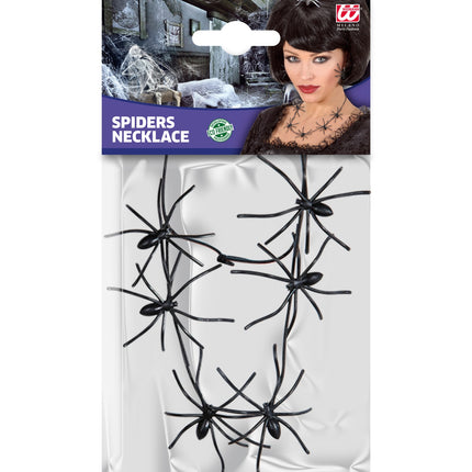 Widmann SRL Spinnen ketting heks zwart