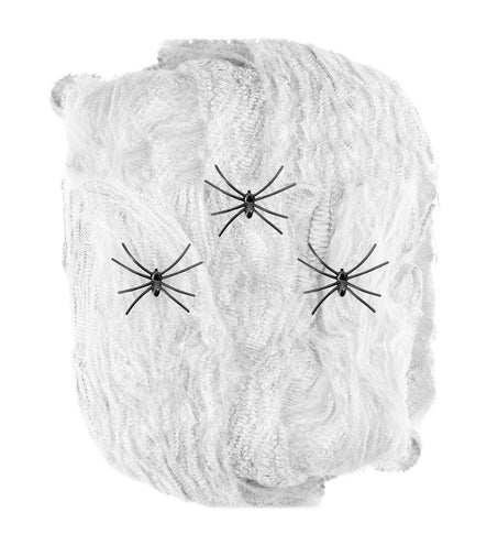 Widmann SRL Spinnenweb 50 gram met 3 spinnen