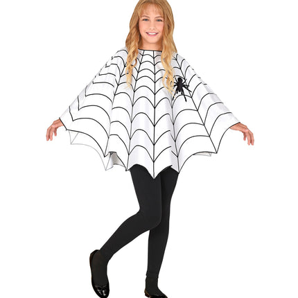 Widmann SRL Spinnenweb poncho kinderen