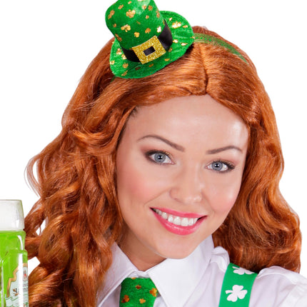 Widmann SRL St. Patrick's day mini hoedje op haarband