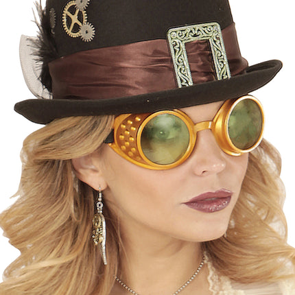 Widmann SRL Steampunk bril gouden stofbril