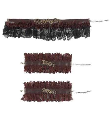 Widmann SRL Steampunk choker en manchetten