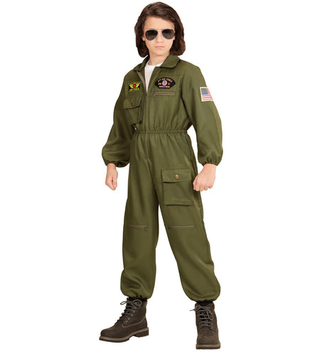 Widmann SRL Straaljager piloot pak kind