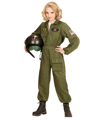 Widmann SRL Straaljager piloot pak kind