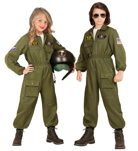 Widmann SRL Straaljager piloot pak kind