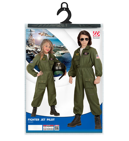 Widmann SRL Straaljager piloot pak kind