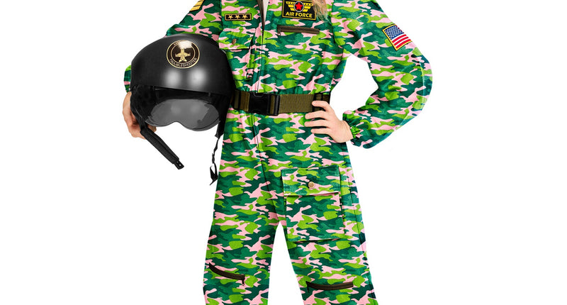 Widmann SRL Straaljager pilote camouflage Jacky kind